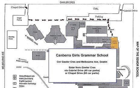 Location of Lecture Theatre - Canberra Girls Grammar