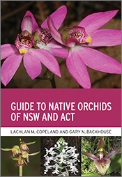 Cover of 'Guide to Native Orchids of NSW and ACT', featuring a large photo